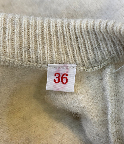 DANTON カーディガン ウール ベージュ 縮みあり レディース SIZE 36 ダントン