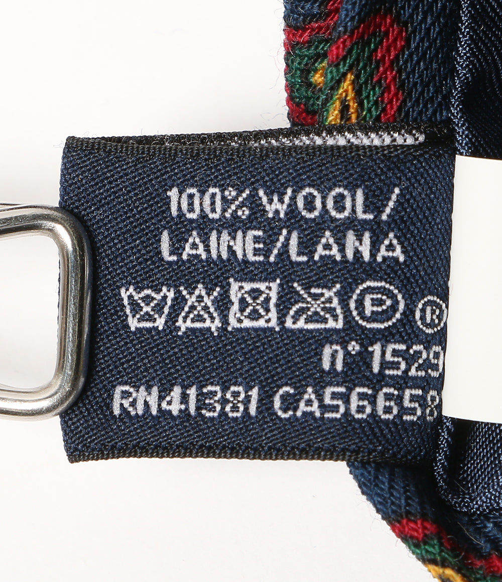 美品 RALPH LAUREN ネクタイ 1 柄 ネイビー×グリーン×レッド メンズ ラルフローレン