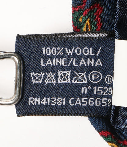 美品 RALPH LAUREN ネクタイ 1 柄 ネイビー×グリーン×レッド メンズ ラルフローレン