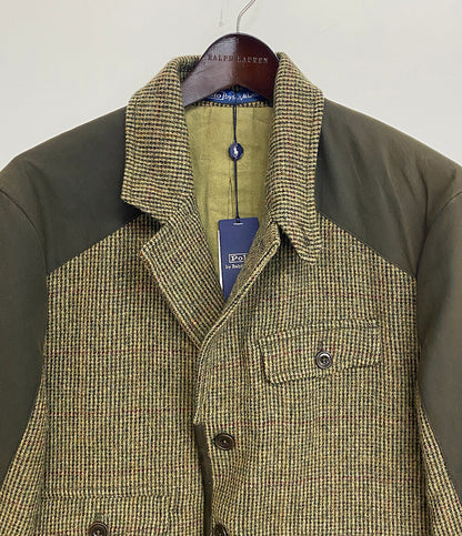 POLO RALPH LAUREN テーラードオイルクロスティックウィーブジャケット メンズ SIZE 40S ポロ・ラルフローレン