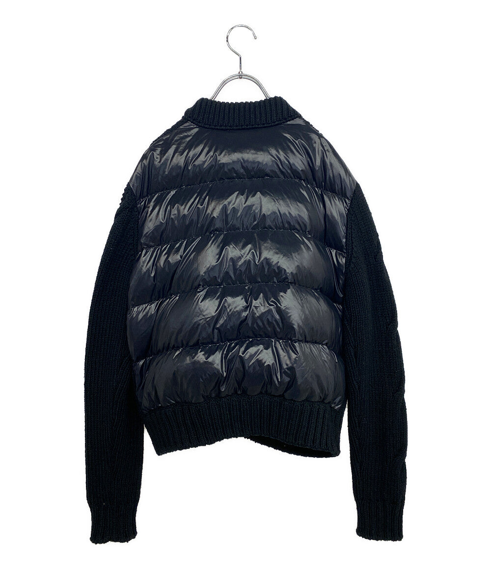 MONCLER ケーブルニット 切替ダウンジャケット I20939B00029 レディース SIZE S モンクレール