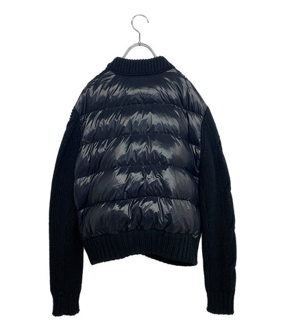 MONCLER ケーブルニット 切替ダウンジャケット I20939B00029 レディース SIZE S モンクレール