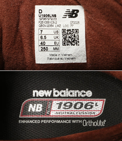 new balance ローファー スニーカー U1906LNS ブラウン スウェード メンズ SIZE 25cm ニューバランス