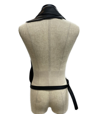 YUKI HASHIMOTO ユウキハシモト カットオフライダース 20ss レザー 201-01-0303BK メンズ SIZE -