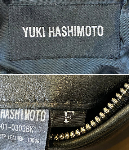 YUKI HASHIMOTO ユウキハシモト カットオフライダース 20ss レザー 201-01-0303BK メンズ SIZE -