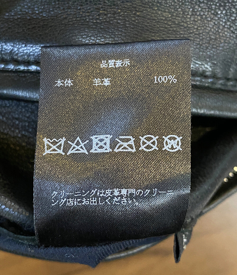 YUKI HASHIMOTO ユウキハシモト カットオフライダース 20ss レザー 201-01-0303BK メンズ SIZE -
