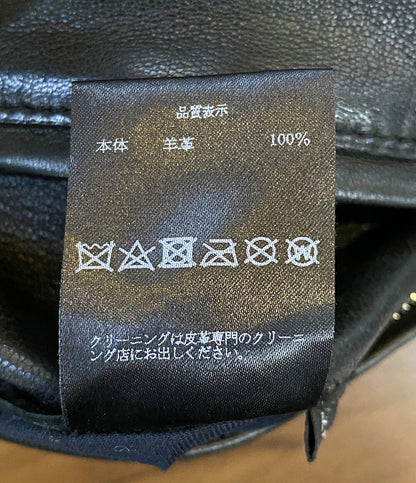 YUKI HASHIMOTO ユウキハシモト カットオフライダース 20ss レザー 201-01-0303BK メンズ SIZE -