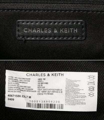 CHARLES & KEITH チャールズ＆キース ジオメトリックトートバッグ ナスリン レディース