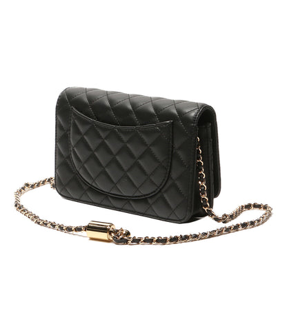 美品 Charles&Keith ショルダーバッグ キルティング ブラック レディース チャールズ&キース