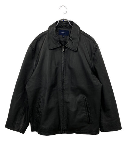 Croft&Barrow クロフトバロー レザージャケット ブラック メンズ SIZE L