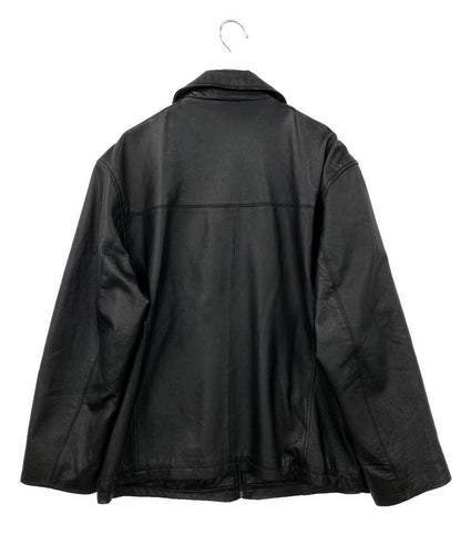 Croft&Barrow クロフトバロー レザージャケット ブラック メンズ SIZE L