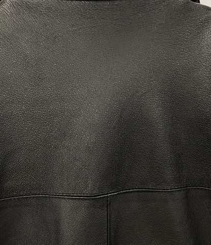 Croft&Barrow クロフトバロー レザージャケット ブラック メンズ SIZE L