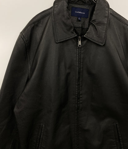 Croft&Barrow クロフトバロー レザージャケット ブラック メンズ SIZE L
