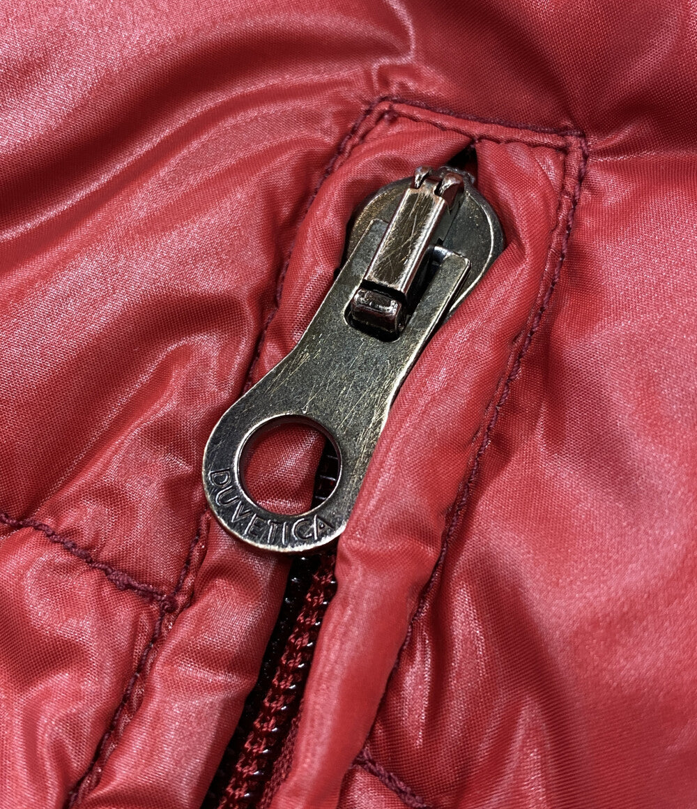 DUVETICA ダウンジャケット フーディ THIACINQUE レッド レディース SIZE 38 デュベティカ
