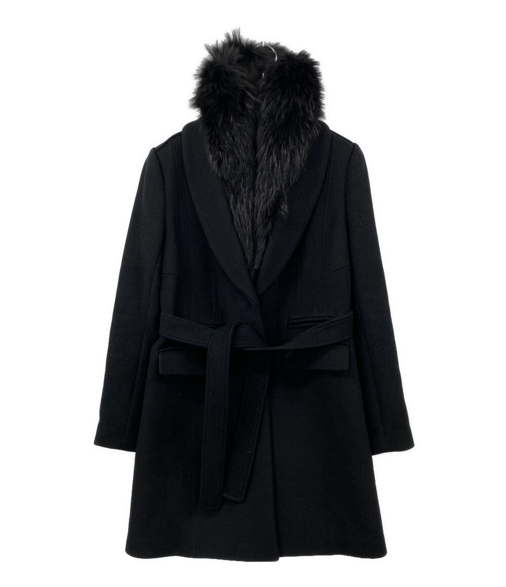 DIANE von FURSTENBERG ファーコート BLK レディース SIZE 2 ダイアンフォンファステンバーグ