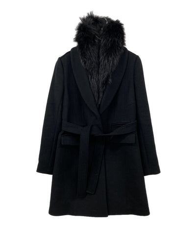 DIANE von FURSTENBERG ファーコート BLK レディース SIZE 2 ダイアンフォンファステンバーグ