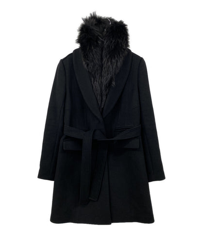 DIANE von FURSTENBERG ファーコート BLK レディース SIZE 2 ダイアンフォンファステンバーグ