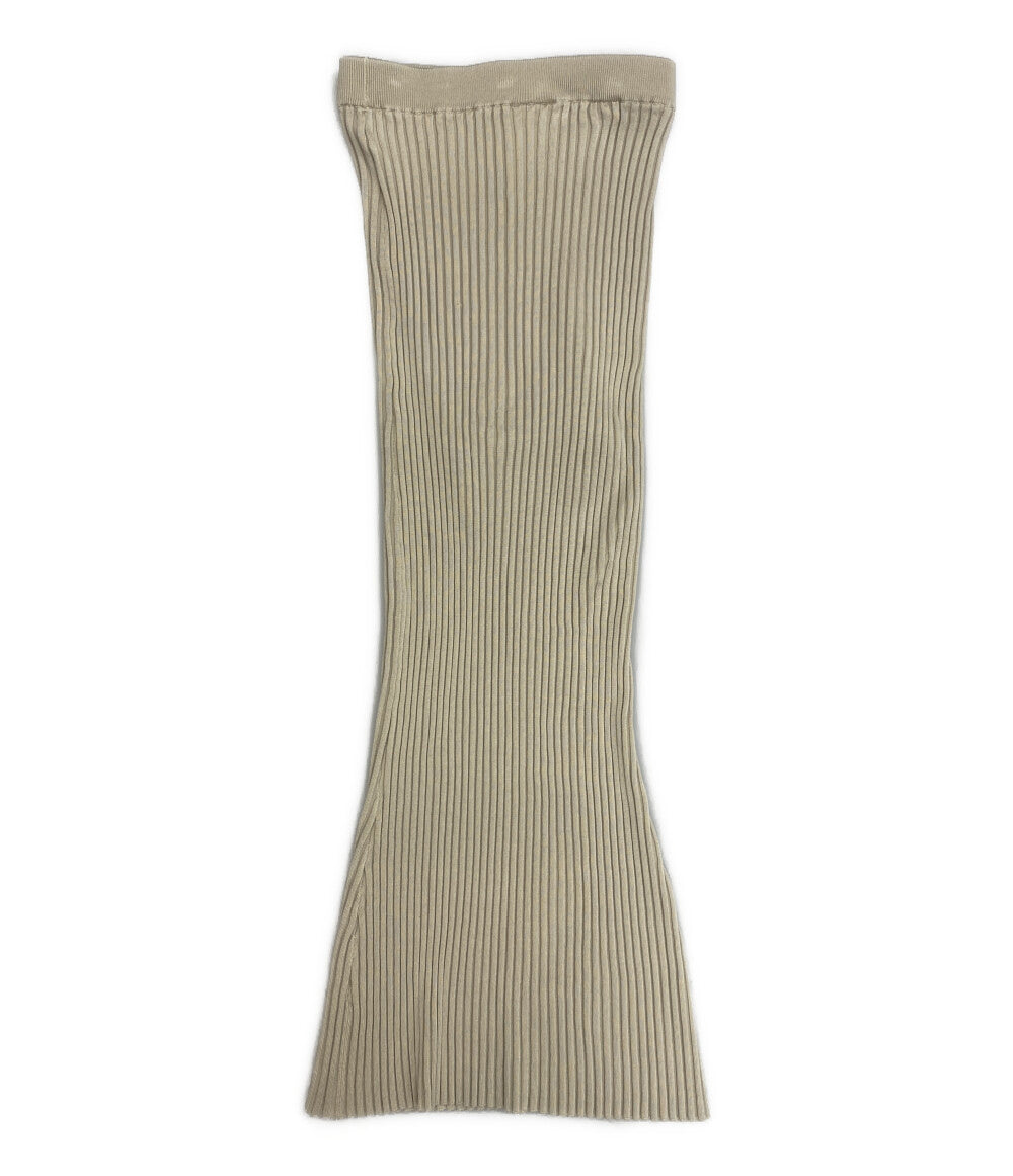 Whim Gazette ニットスカート BEG WGZ100120A0008 レディース SIZE F ウィム ガゼット