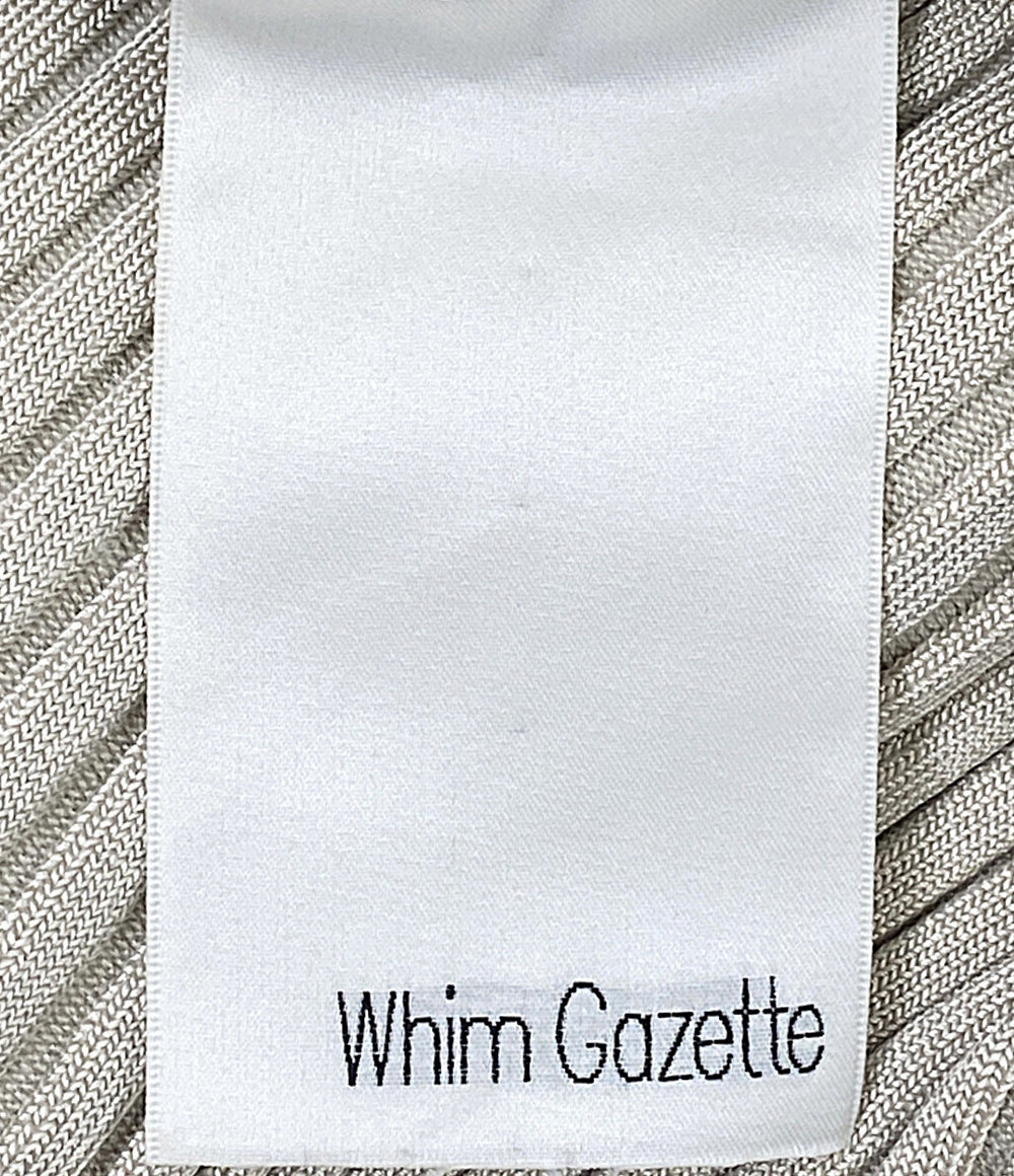 Whim Gazette ニットスカート BEG WGZ100120A0008 レディース SIZE F ウィム ガゼット