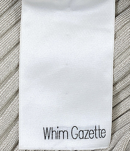 Whim Gazette ニットスカート BEG WGZ100120A0008 レディース SIZE F ウィム ガゼット