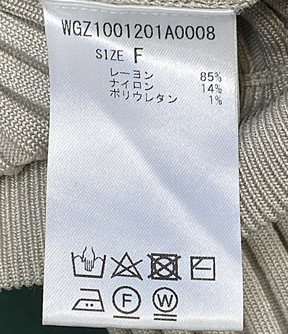 Whim Gazette ニットスカート BEG WGZ100120A0008 レディース SIZE F ウィム ガゼット