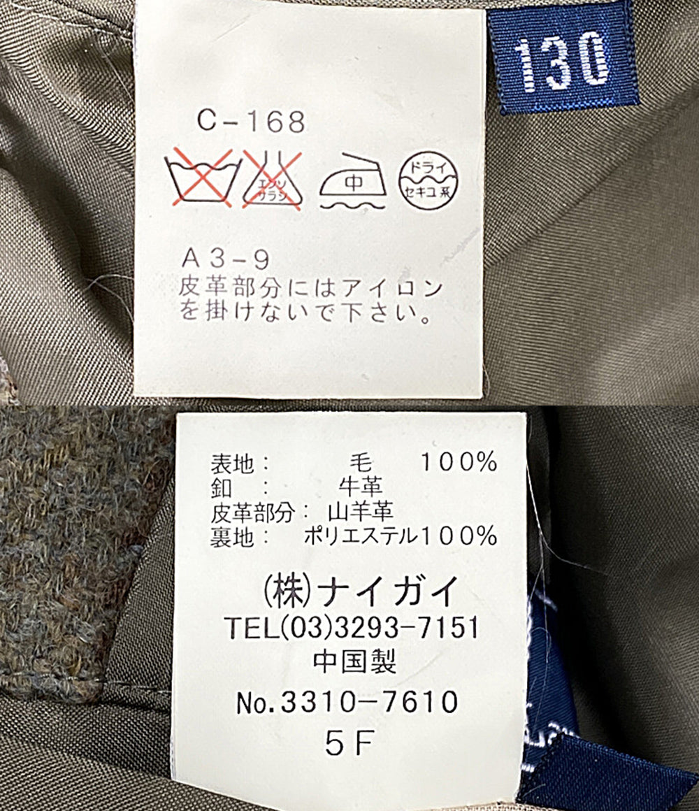 POLO RALPH LAUREN テーラードジャケット ツイードエルボーパッチ キッズ SIZE 130 ポロ・ラルフローレン