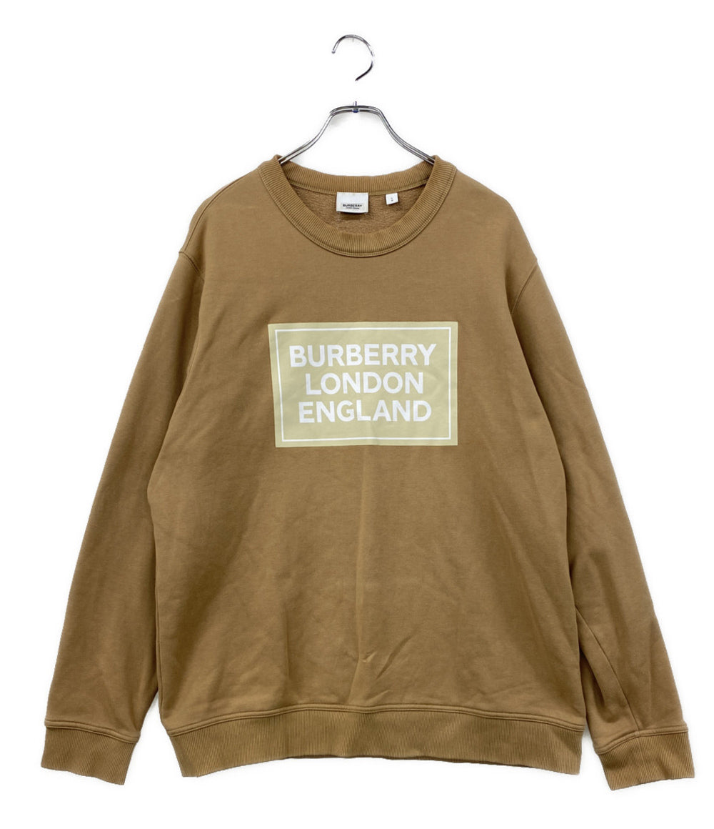 BURBERRY スウェットシャツ キャメル ロゴ メンズ SIZE L バーバリー