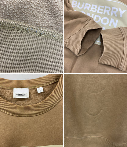 BURBERRY スウェットシャツ キャメル ロゴ メンズ SIZE L バーバリー