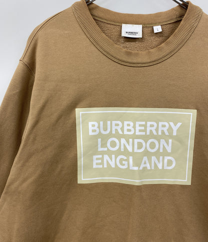 BURBERRY スウェットシャツ キャメル ロゴ メンズ SIZE L バーバリー
