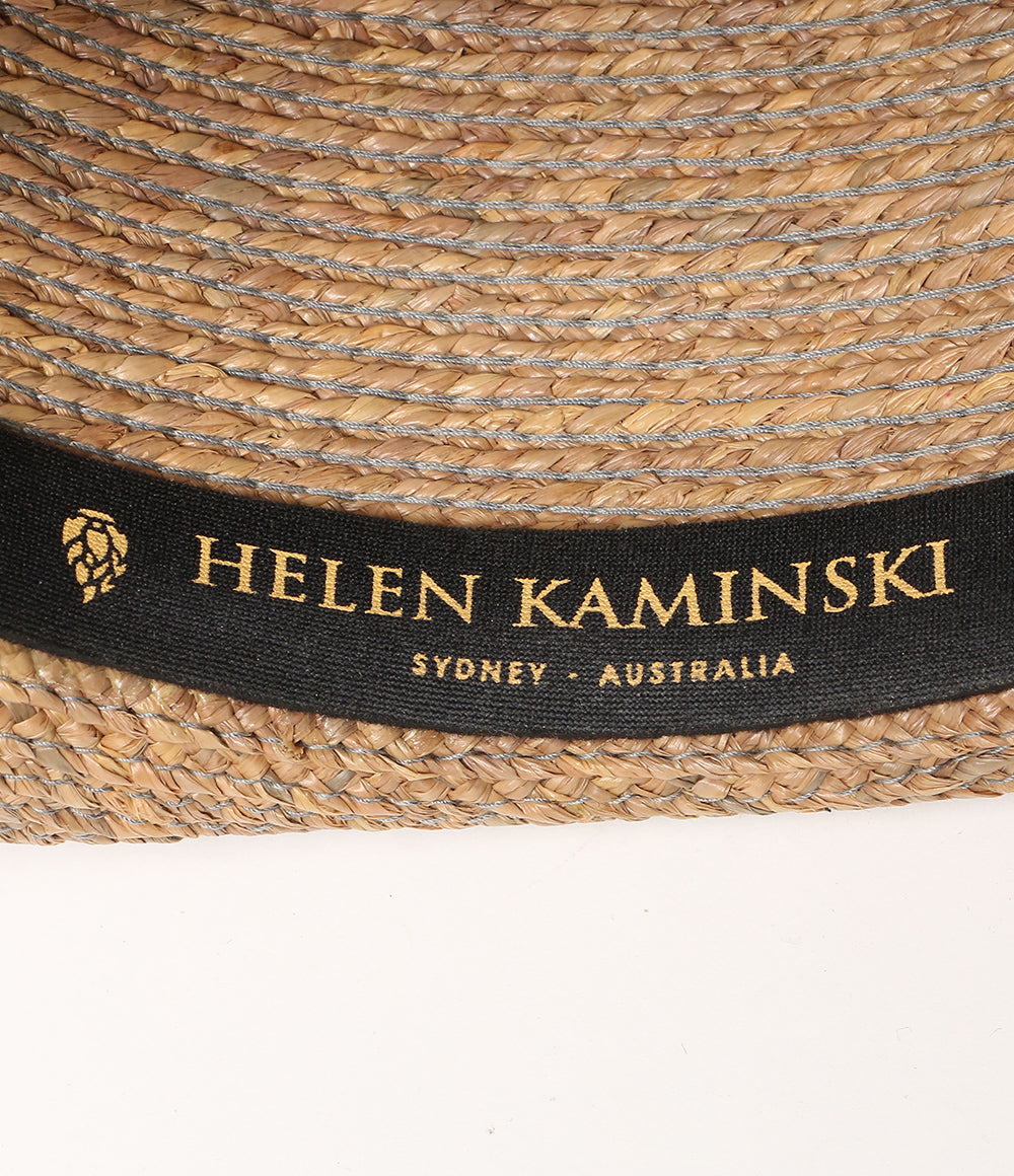 Helen Kaminski ストローハット 麦わら帽子 リボン レディース ヘレンカミンスキー