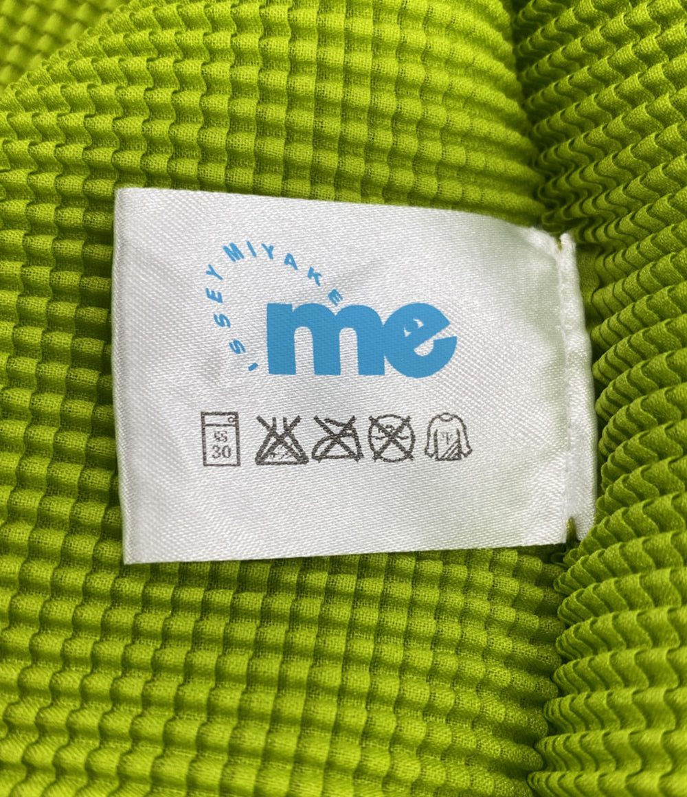美品 me ISSEY MIYAKE ハイネックカットソー 半袖 グリーン MI03FK255 レディース SIZE - ミー イッセイミヤケ