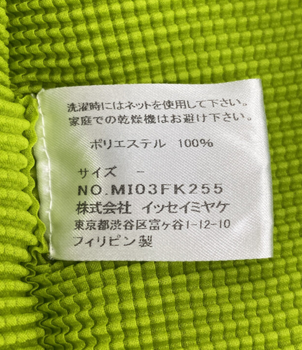美品 me ISSEY MIYAKE ハイネックカットソー 半袖 グリーン MI03FK255 レディース SIZE - ミー イッセイミヤケ