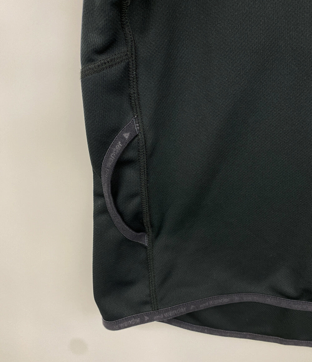 and wander 半袖Ｔシャツ DRY JERSEY ブラック プリント レディース SIZE WM アンドワンダー