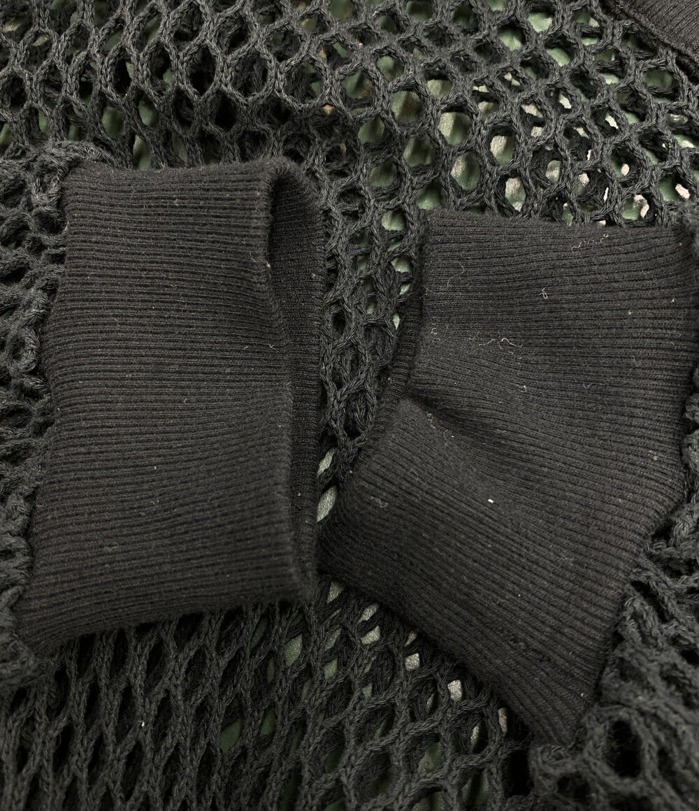 el conductorH コンダクター メッシュニット COTTON LACEUP LONG SLEEVE MESH TOP 24SS メンズ SIZE 4