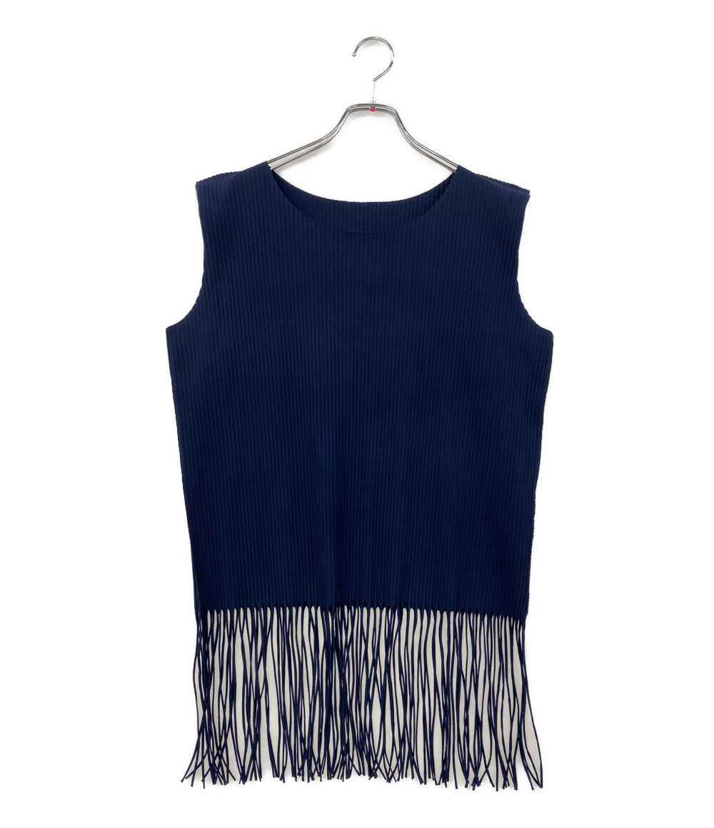 ME ISSEY MIYAKE ミーイッセイミヤケ フリンジノースリーブカットソー MI92KK519 レディース SIZE -