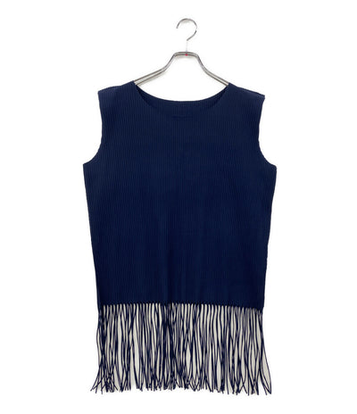 ME ISSEY MIYAKE ミーイッセイミヤケ フリンジノースリーブカットソー MI92KK519 レディース SIZE -