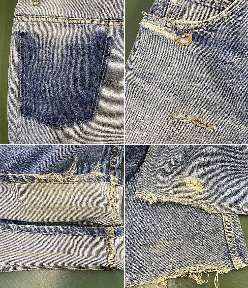 LEVI'S デニムパンツ ● 517 BLUE USA製 リメイク W37程度 90s Re-517 メンズ SIZE 40 リーバイス