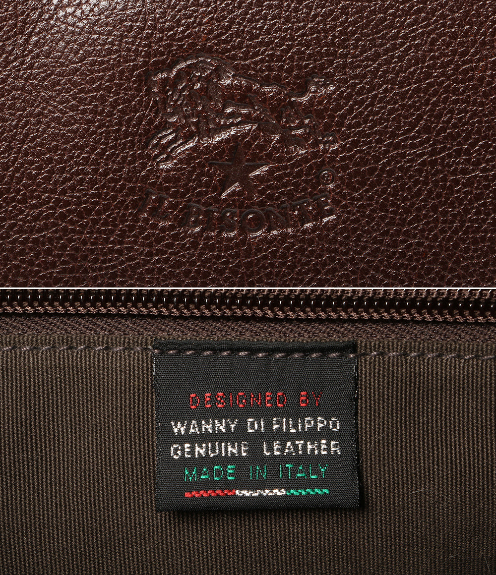 IL BISONTE ショルダーバッグ レザー ブラウン メンズ イルビゾンテ