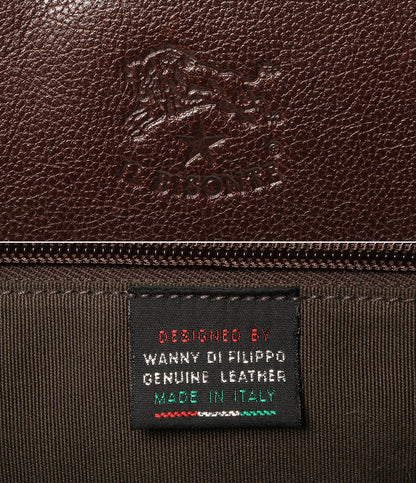 IL BISONTE ショルダーバッグ レザー ブラウン メンズ イルビゾンテ