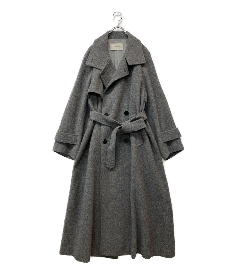 COMME des GARÇONS HOMME PLUS グレー ロングコート COMME des GARCONS HOMME PLUS ボタンロングコート 22AW PJ-C005
