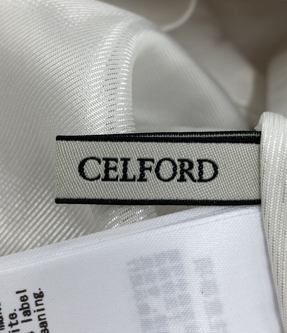 美品 CELFORD 大花柄ダブルラッセルボリュームスカート CWFS232066 レディース SIZE 36 セルフォード