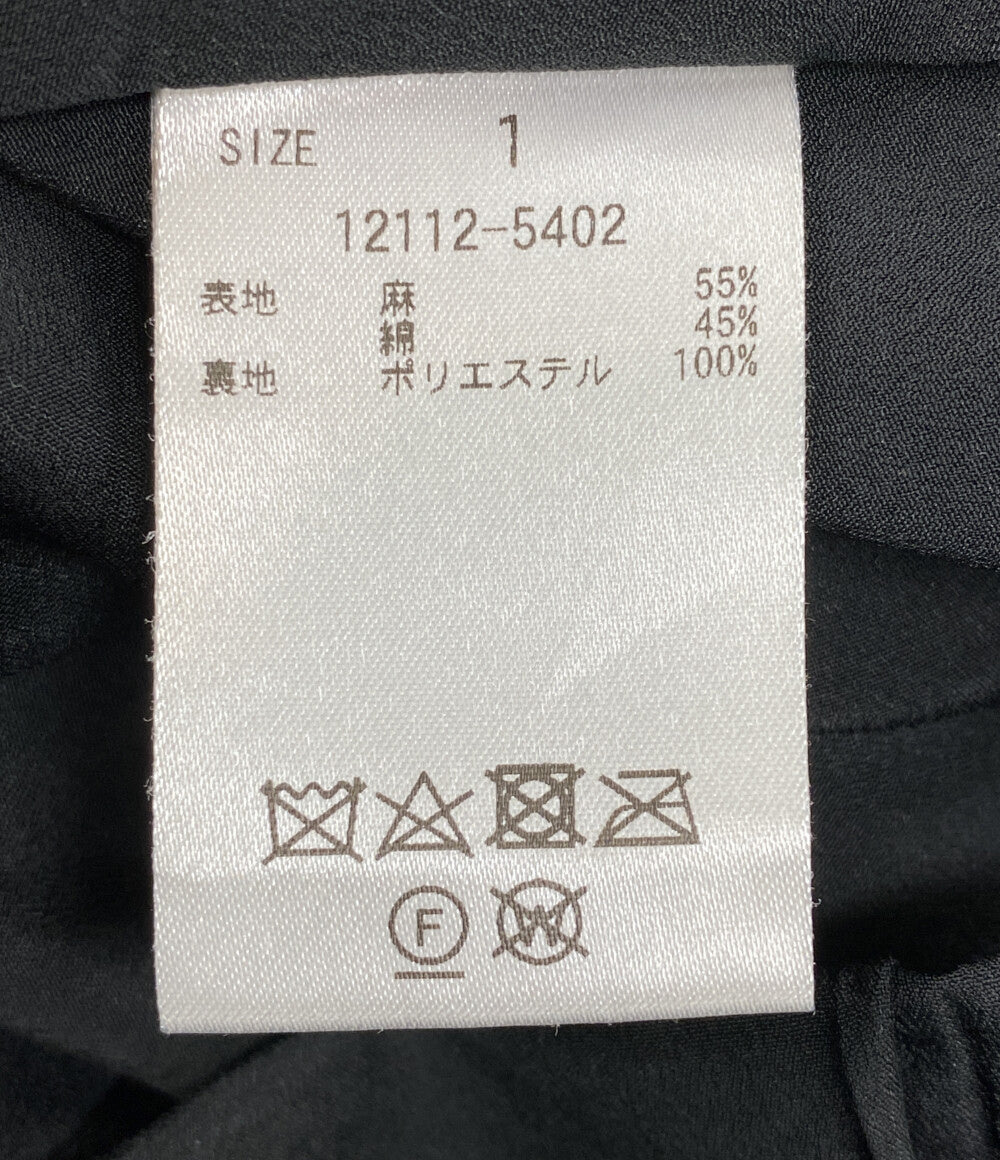 CLANE ワンピース リネン BLK 12112-5402 レディース SIZE 1 クラネ