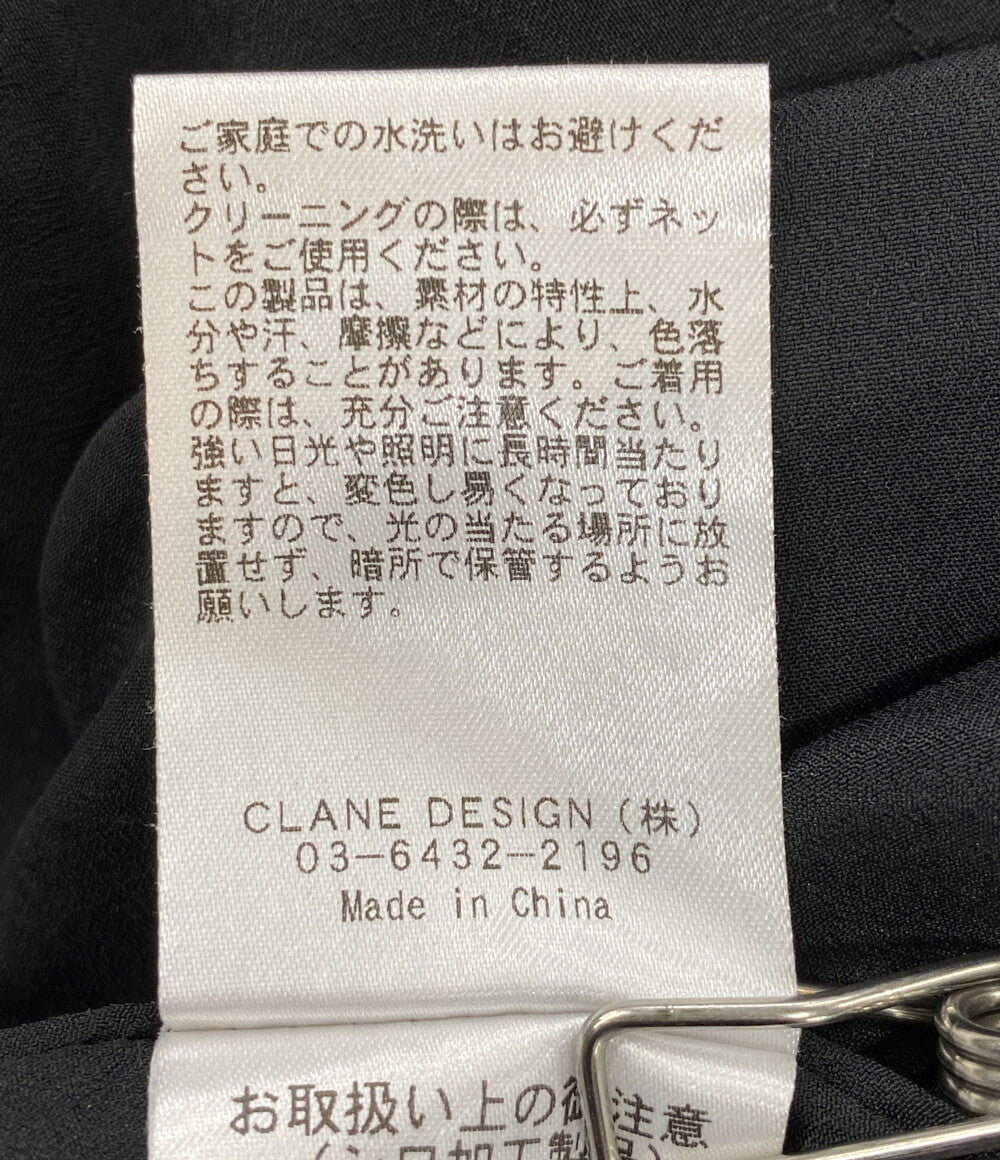 CLANE ワンピース リネン BLK 12112-5402 レディース SIZE 1 クラネ