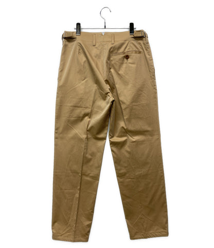 CABaN コットンギャバジン 1タックストレートテーパードパンツ メンズ SIZE L キャバン