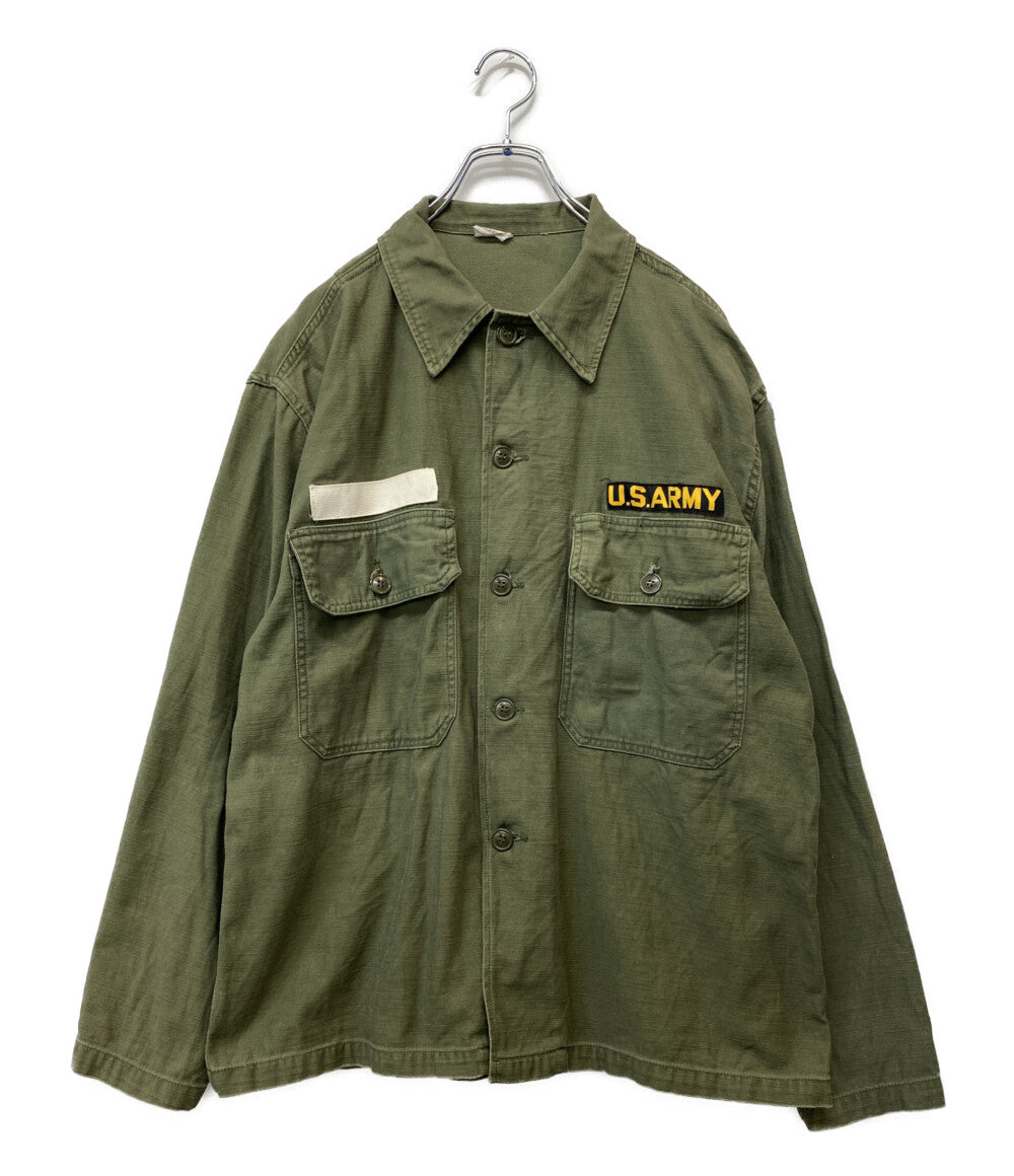 SESSLER MFG セスラー ミリタリージャケット OG-107 サテンシャツ ワッペン カーキ メンズ SIZE 16 1/2×32