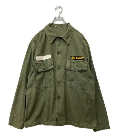 SESSLER MFG セスラー ミリタリージャケット OG-107 サテンシャツ ワッペン カーキ メンズ SIZE 16 1/2×32