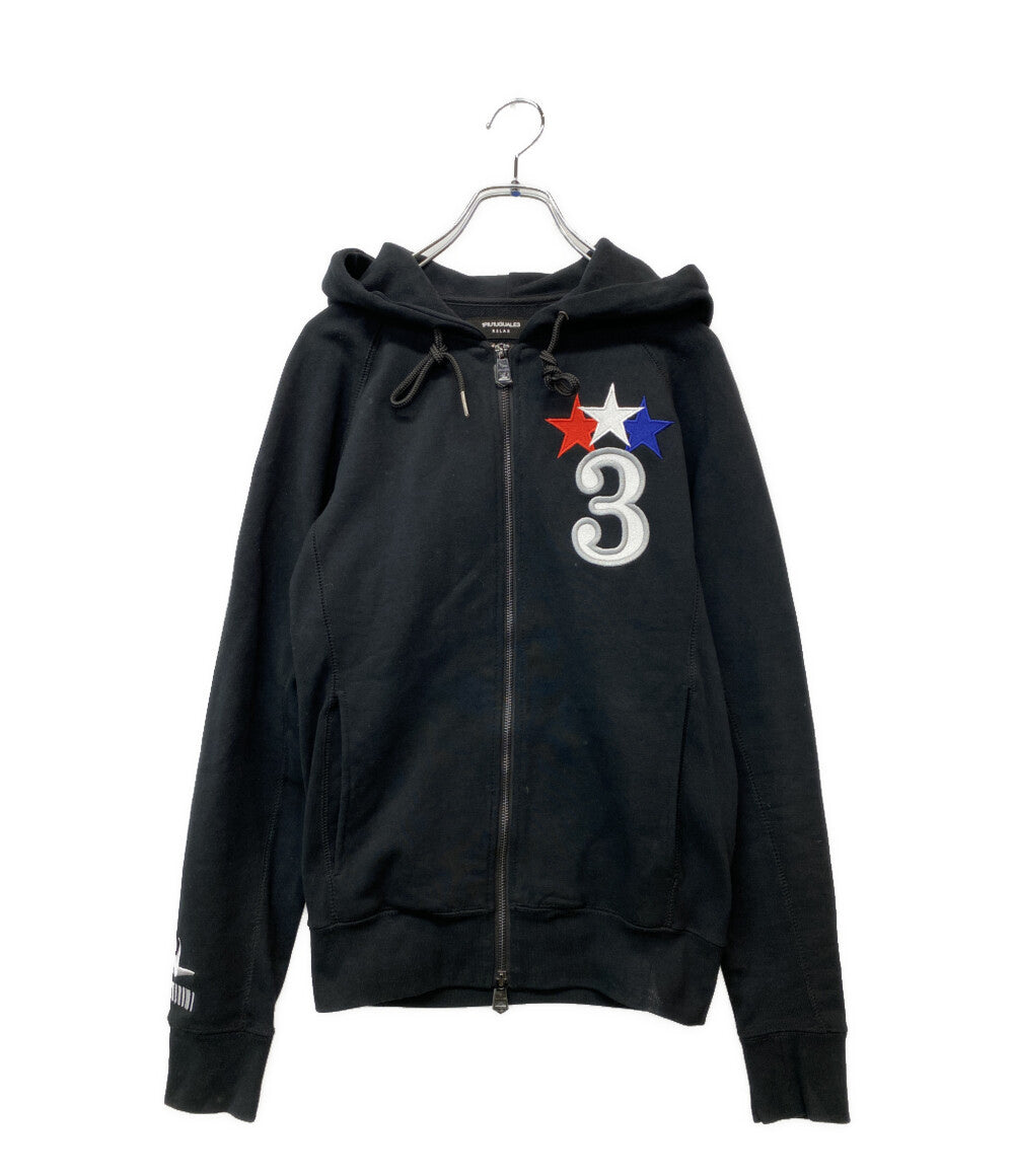 1PIU1UGUALE3 RELAX ジップアップフーディー メンズ SIZE M ウノピゥウノウグァーレトレ リラックス