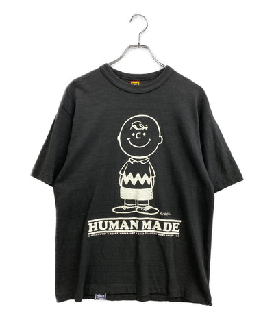 HUMAN MADE 半袖Ｔシャツ BLK チャーリーブラウン コットン メンズ SIZE L ヒューマンメード