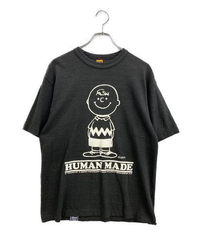 HUMAN MADE 半袖Ｔシャツ BLK チャーリーブラウン コットン メンズ SIZE L ヒューマンメード