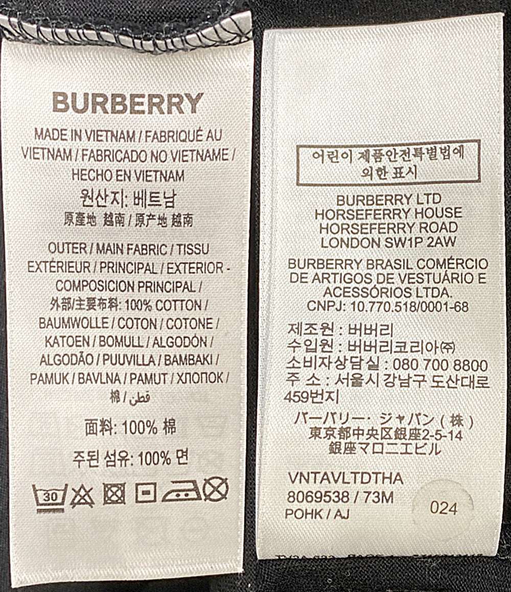 BURBERRY 半袖Ｔシャツ アイコン ストライプトリム コットンT メンズ SIZE XL バーバリー